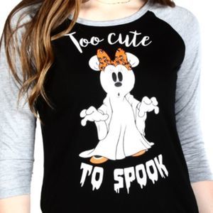 DISNEY Minnie Mouse Junior Ladies Halloween Top